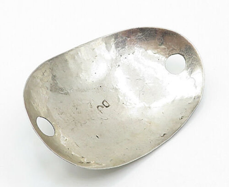 p5928 vintage turquoise etched slide pendant Dj royston navajo 925 silver