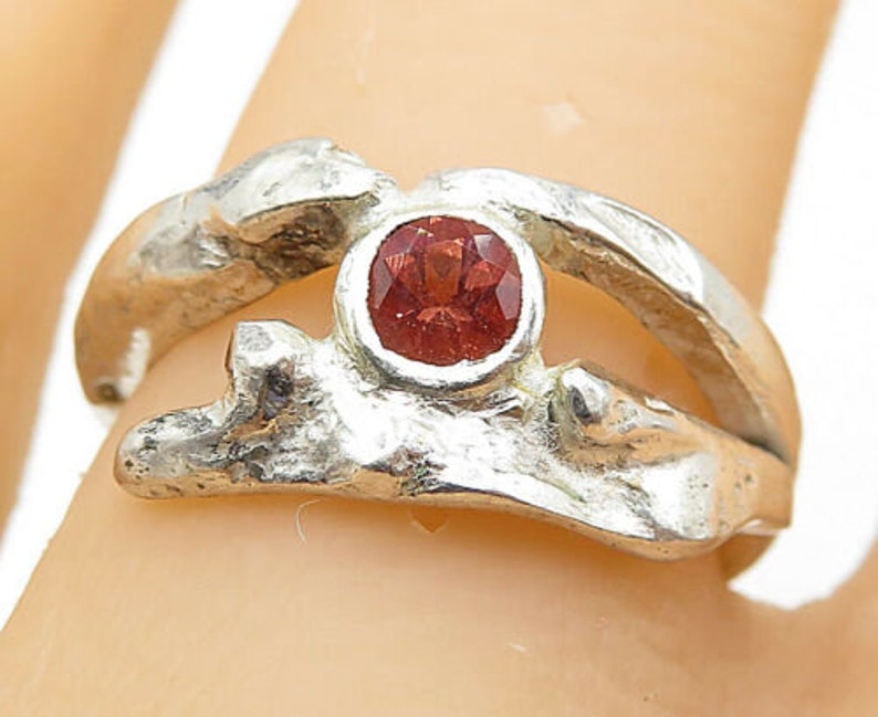 r9210 topaz accented wrap design textured band ring sz 7 925 sterling silver