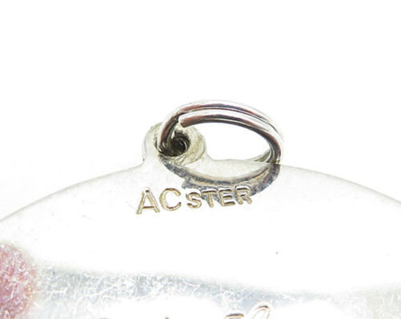p4518 vintage 25th anniversary quoted pendant 925 sterling silver