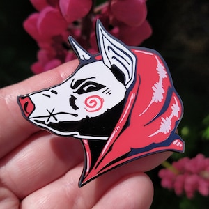 Pin de esmalte duro de aprendiz cabezón