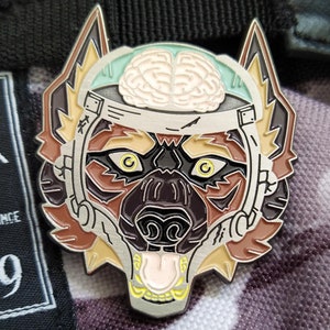 Cyber Hound German Shepherd Soft Enamel Pin