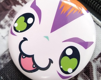 White Seal Pin Button Badge