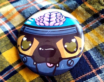 Cyber Dog Button Badge