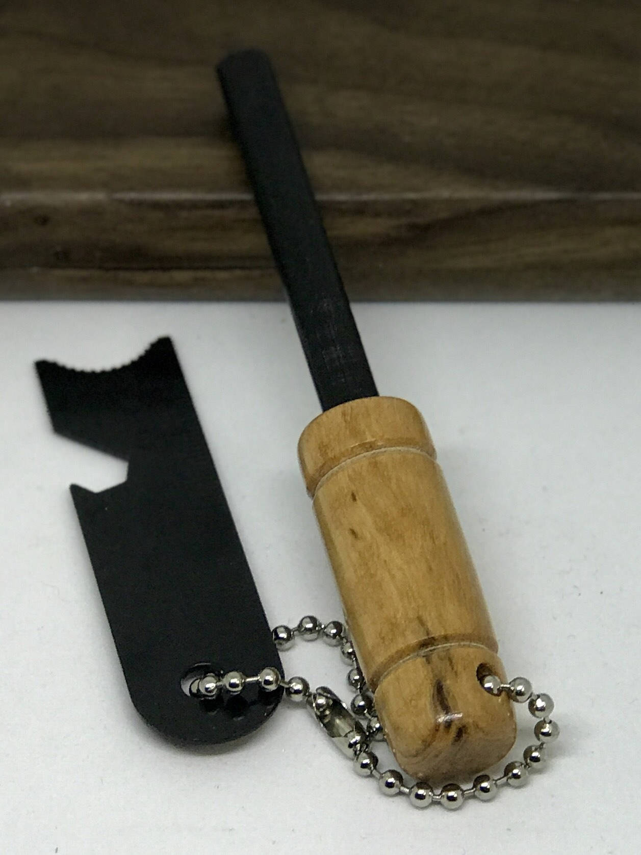 Handmade wood handle Ferro Rod with Striker Etsy