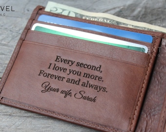 Engraved Bifold Personalized Valentine Gifts for Boyfriend Personalized Gift for Him Gifts for Dad Gifts for Him Gift Unique Gifts