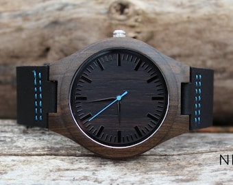 Men Gifts for Husband, Fathers Day Gift for Him, Wooden Watch Unique Gifts for Men Gift for Boyfriend Step Dad Gift