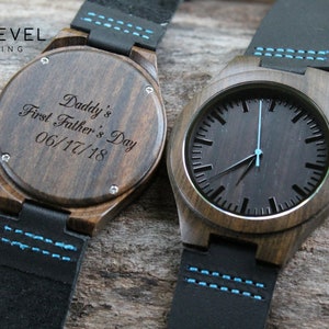 Men Gifts for Husband, Fathers Day Gift for Him, Wooden Watch Unique Gifts for Men Gift for Boyfriend Step Dad Gift image 4