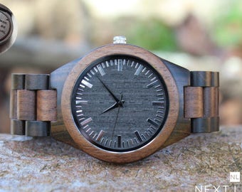 Personalized Wooden Watch Gift for Him, Engraved Gift for Dad from Bride Personalized Father of the Groom Gift from Bride