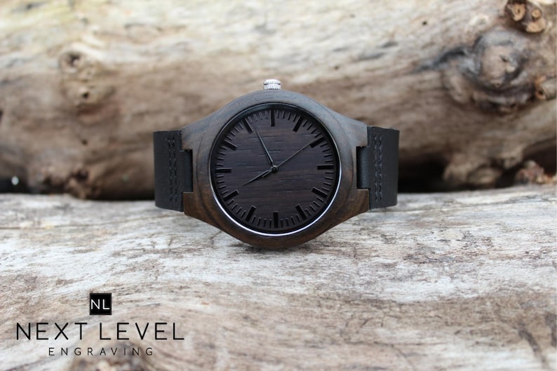 husband wooden watch
