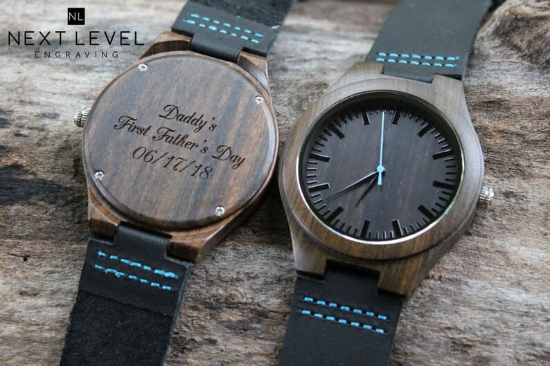 Men Gifts for Husband, Fathers Day Gift for Him, Wooden Watch Unique Gifts for Men Gift for Boyfriend Step Dad Gift image 4