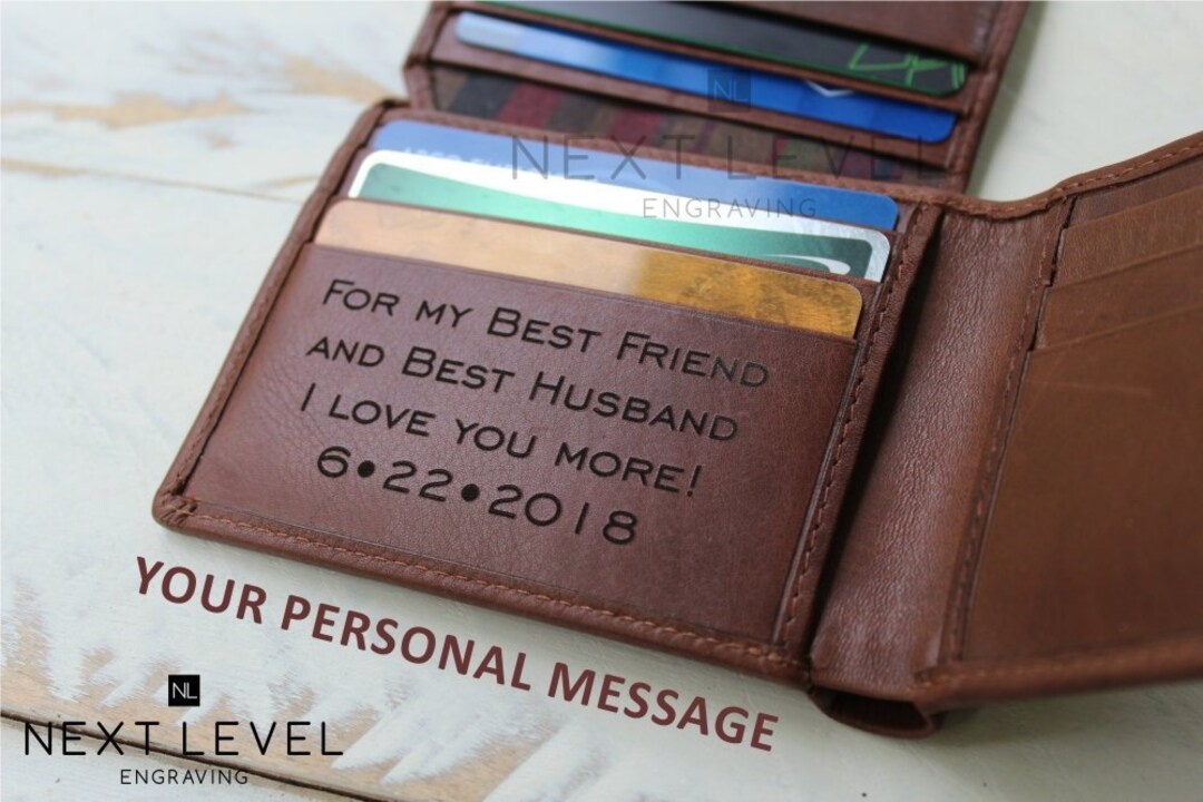 Personalized Custom Engraved Picture Leather Wallet Father's Day, Boyfriend,  Birthday Gift, Anniversary Gifts For Him - Yahoo Shopping