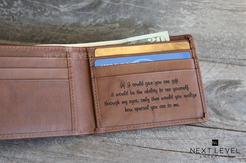 Husband Gift Leather Anniversary Gift for Him Genuine Leather Etsy