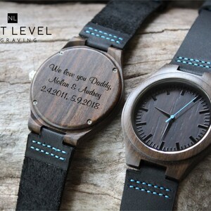 Men Gifts for Husband, Fathers Day Gift for Him, Wooden Watch Unique Gifts for Men Gift for Boyfriend Step Dad Gift image 6