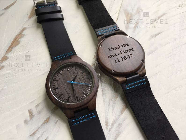 Men Gifts for Husband, Fathers Day Gift for Him, Wooden Watch Unique Gifts for Men Gift for Boyfriend Step Dad Gift image 5