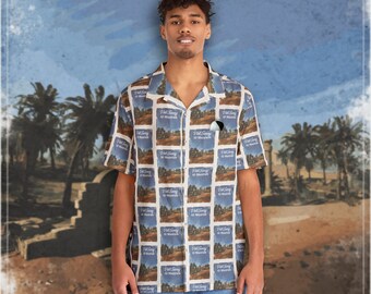 Visita la soleada Al-Mazrah, camisa hawaiana para hombre (AOP) - WARZONE DMZ