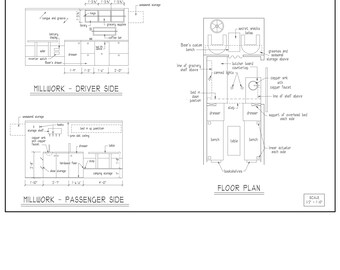 Van Customization Plan, custom drafting service