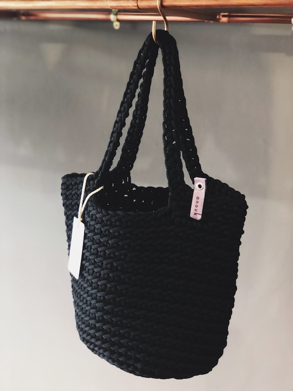 scandinavian style crochet bag