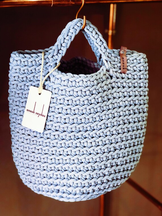 scandinavian style crochet bag