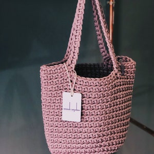 Minimalistic Handbag Scandinavian Style Crochet Tote Bag - Etsy