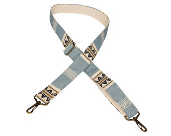 Blue & Tan Saddle Blanket Multi Purpose Skinny Strap