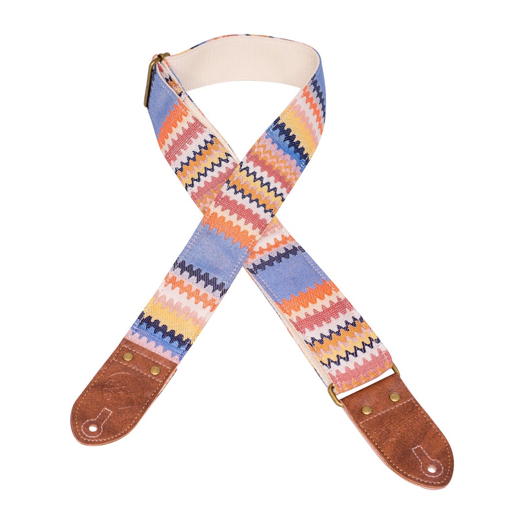 Southwest Waves Saddle Blanket Guitar Strap Etsy