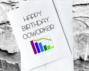 Greeting Card Happy Birthday Coworker Printable Instant Download Last ...