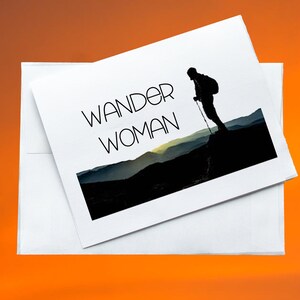 Mulher Wander, cartão de felicitações