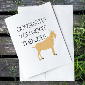 Congrats! You Goat The Job, Grußkarte