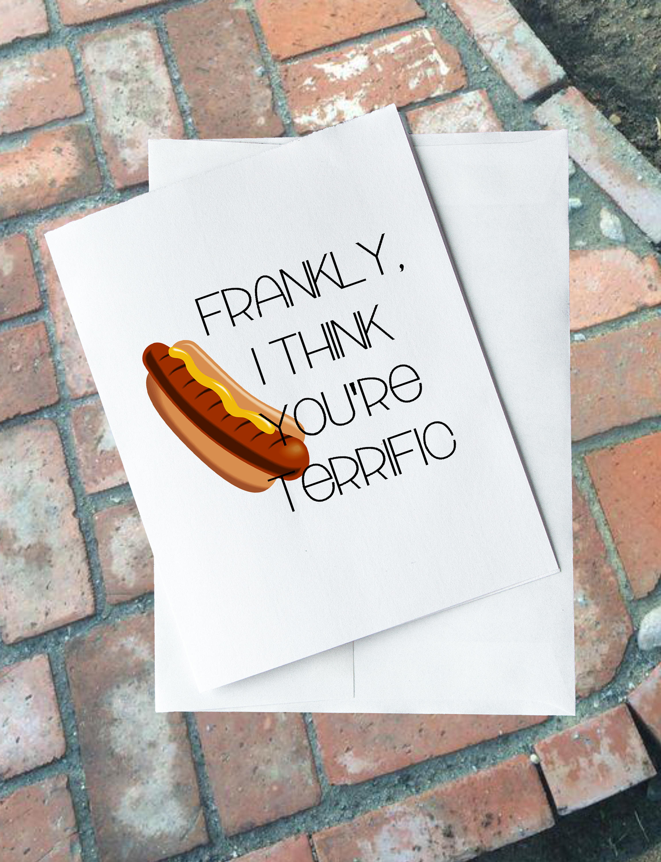 Greeting Card - Frankly, I Think You're Terrific - Etsy