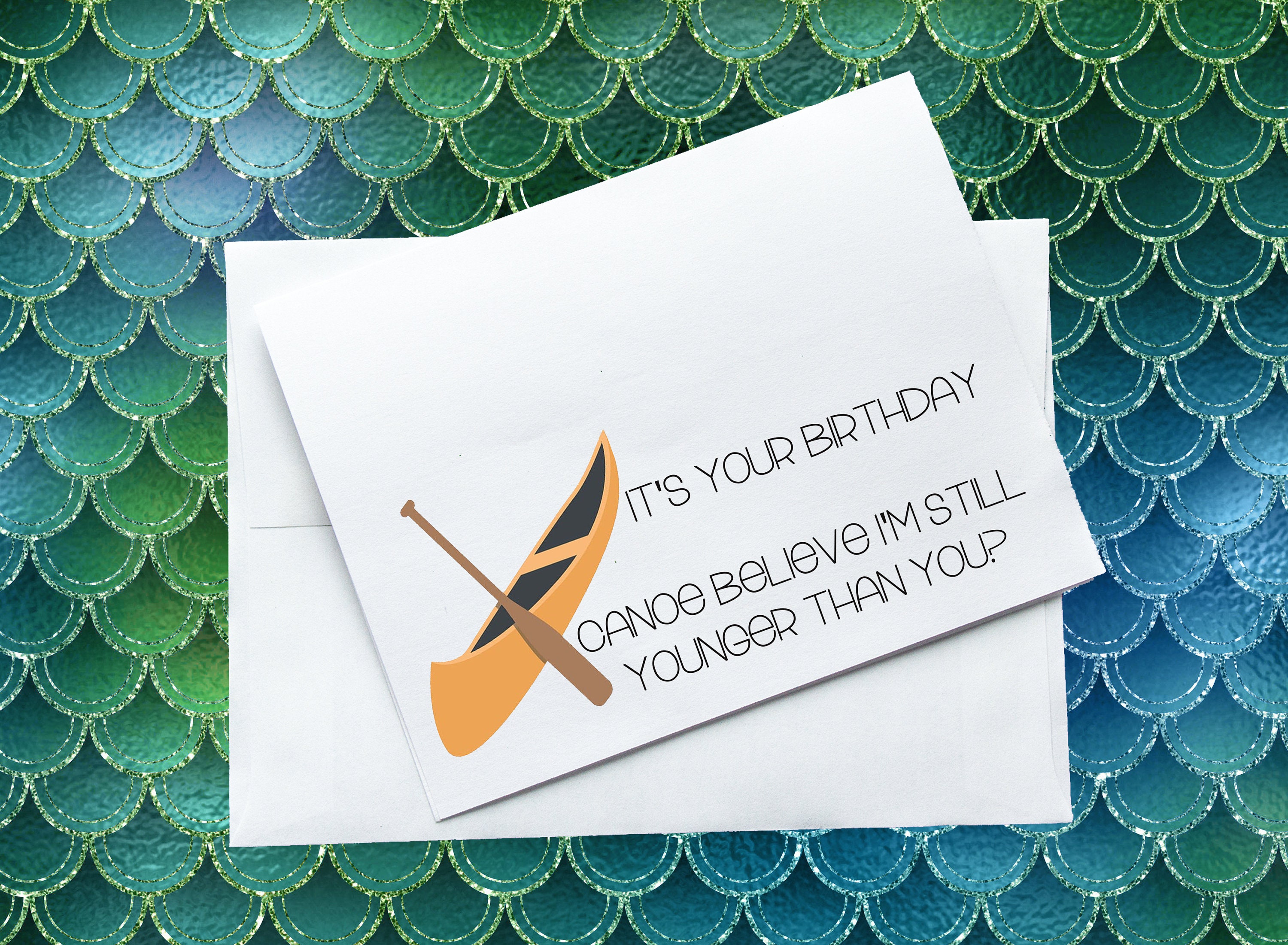 Es ist dein Geburtstag... Kanu Glaube ich bin noch jünger als Du Etsy.de