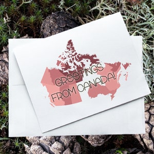 Salutations du Canada!, Carte