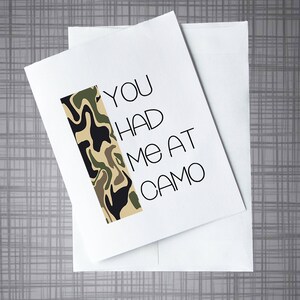 Cartão de amor - Você me teve em Camo