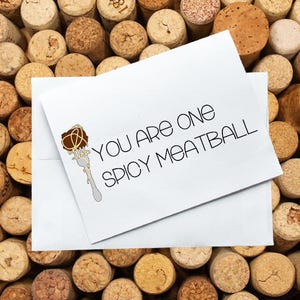 Greeting Card - You Are One Spicy Meatball