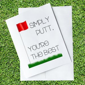 Simply Putt -Wenskaart