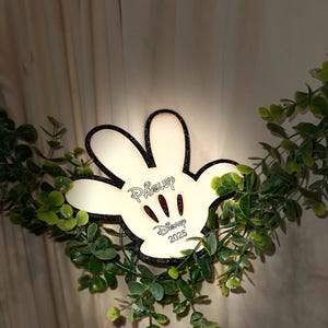 Magische handtekeningkaarten/uitsparingen van Disney-personages voor Disney-reis/-memorabilia: perfect voor kinderen en verzamelaars! Mickey Mouse-handschoen