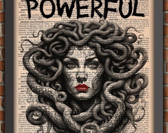 Feminist poster, Medusa, patriarchy poster, Wall Decoration, Original Poster, dictionary poster