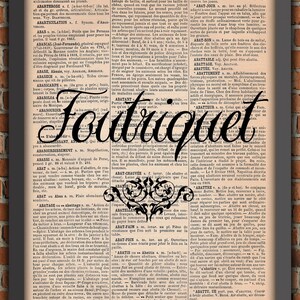 Art print; french insult; FOUTRIQUET; Home Decor; funny Gift;  gift from France;