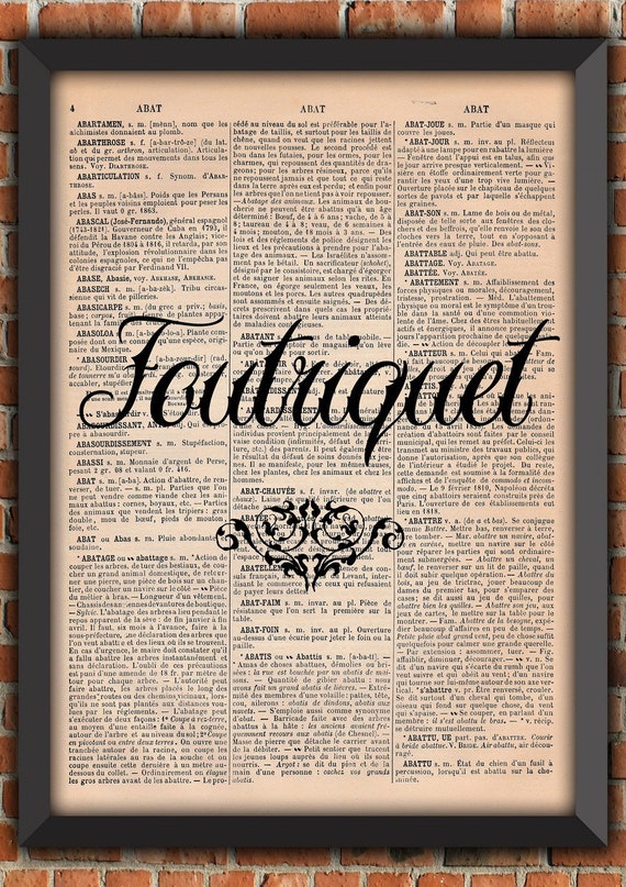 Art print; french insult; FOUTRIQUET; Home Decor; funny Gift;  gift from France;