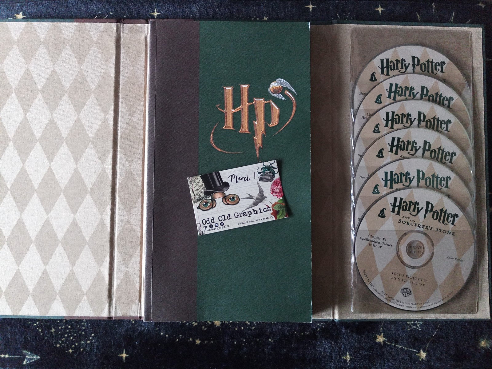 Harry Potter Collector's Edition, VERY RARE, Illustrated Style Guide with 6  CDs, Official Warner Bros, Vintage 2000