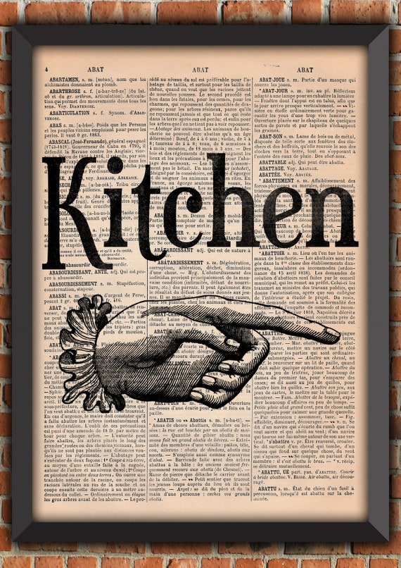 Alterations Possible Pointing Hand Kitchen Gothic Punk Dark Scary Vintage Art Print Home Decor Gift Poster Original Dictionary Page Print