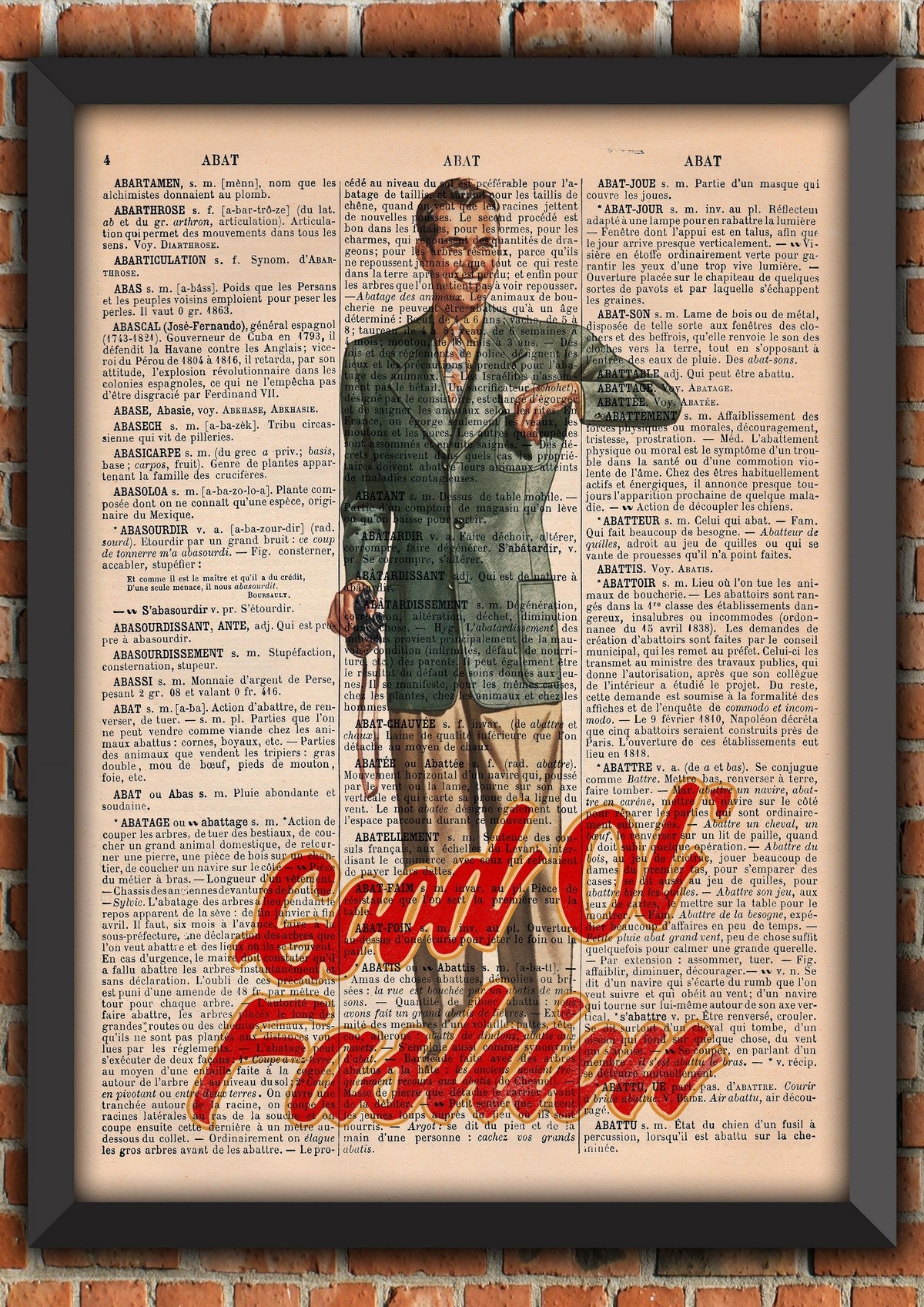 Homme Gentleman Costume Mode 40's Industriel Retro Vintage Art Print Décoration Murale Cadeau Poster