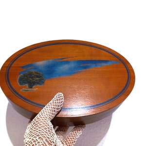 Large vintage handmade wooden box