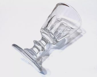 Copa de cristal antigua para vino de Oporto, modelo Caton, siglo XIX.