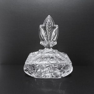 Coffret en cristal taillé /poudrier/flacon /boite à parfum/ bonbonnière