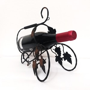 Wrought iron bottle holder / Wine server / Bottle rack / Pourer / Table server / Bar decor