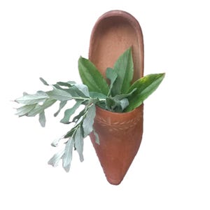 Ancien sabot en bois mural 32 cm / Cache-pot  / Décoration rustique
