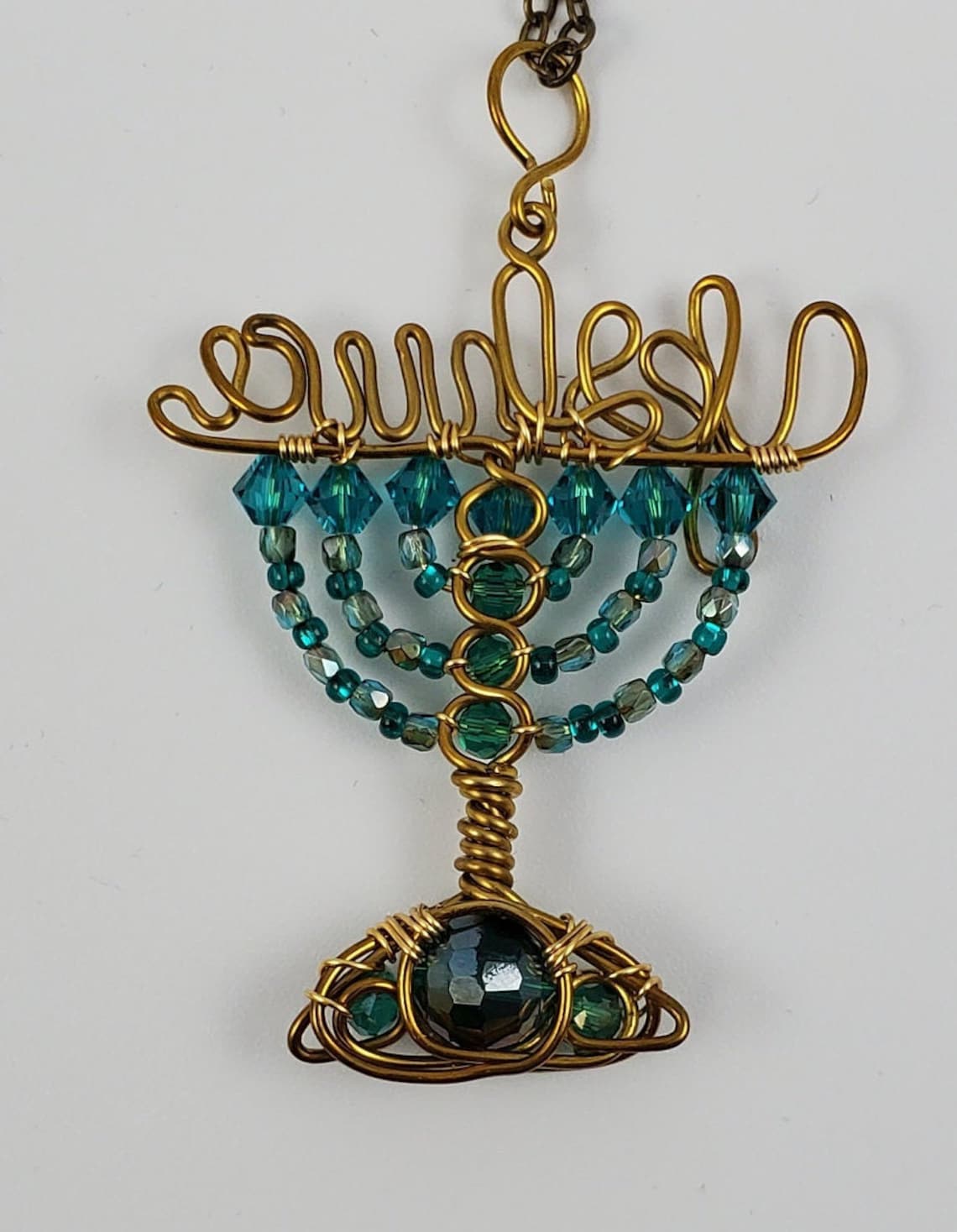 Ocean Yeshua Menorah Pendant Etsy.de