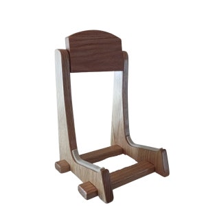 Banjo Stand, Free Shipping USA. Solid Wood, Perfect gift. For Open, Resonator, or Universal Back. Many woods to choose from. Made in Florida