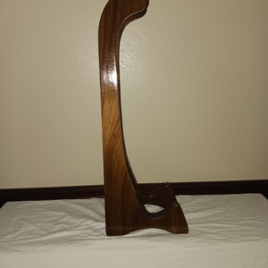 Tall Mandolin Stand. Beautiful and Classy. Perfect compliment to your Mandolin. Free Shipping in the USA. Solid Wood. A great gift. On sale. image 9