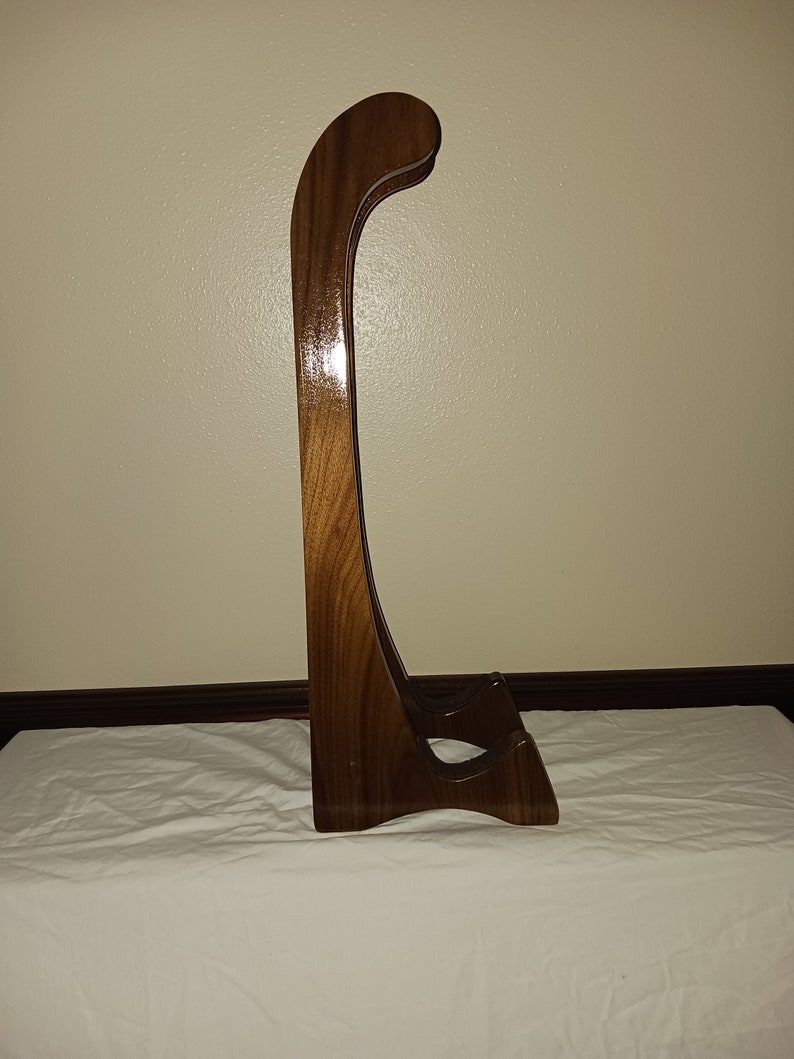 Tall Mandolin Stand. Beautiful and Classy. Perfect compliment to your Mandolin. Free Shipping in the USA. Solid Wood. A great gift. On sale. image 9